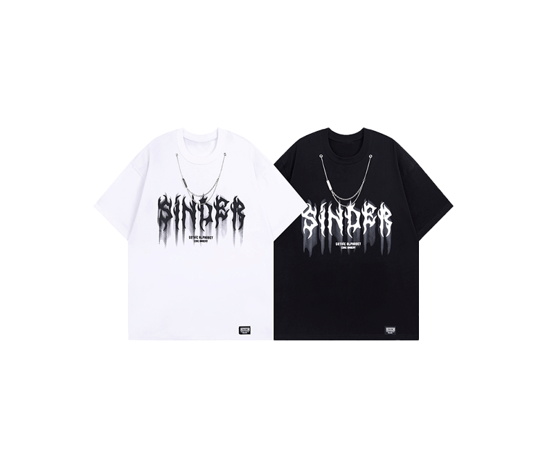 Letter print Tee-D212