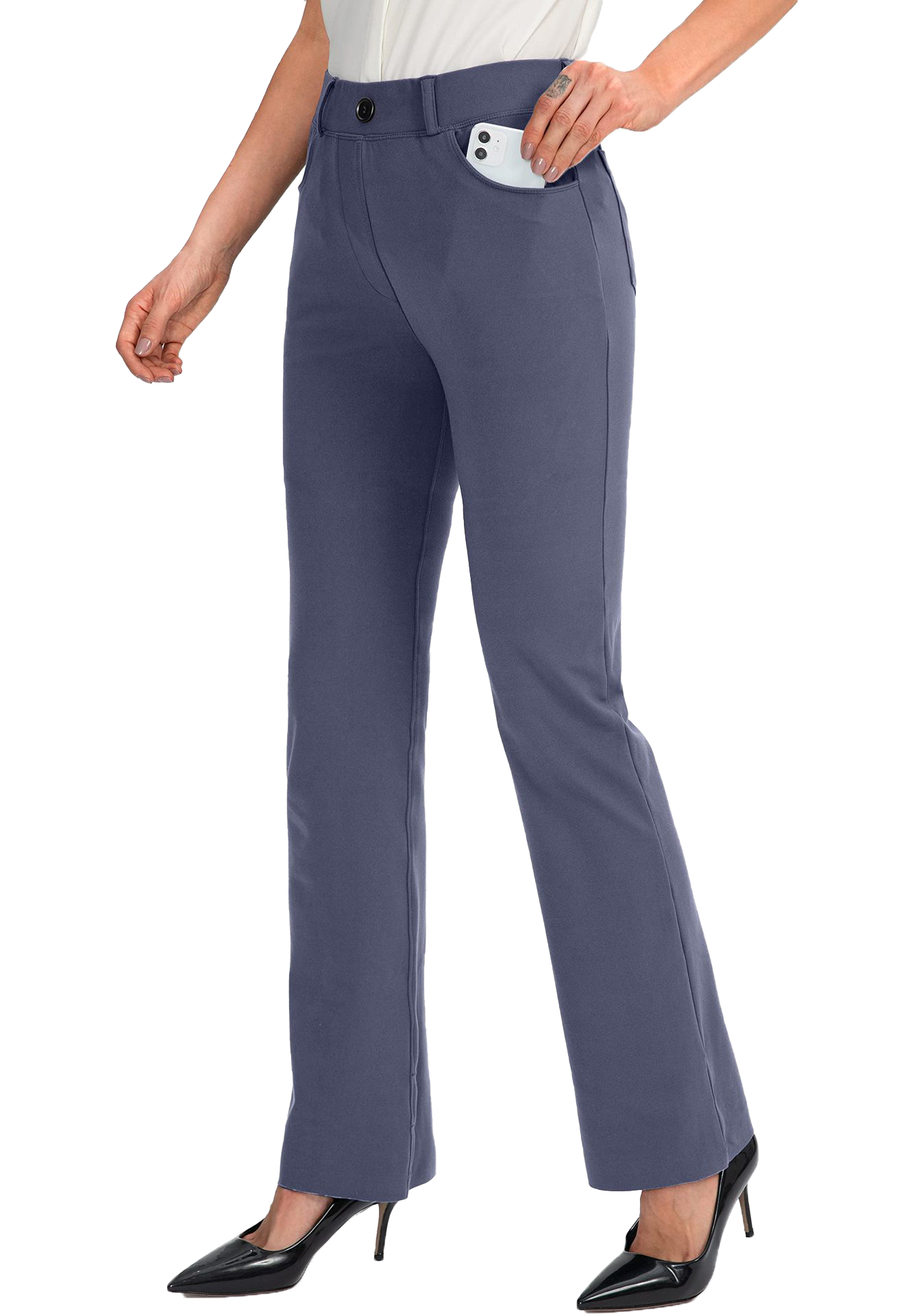 Business straight-leg pants-D175