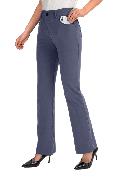 Business straight-leg pants-D175