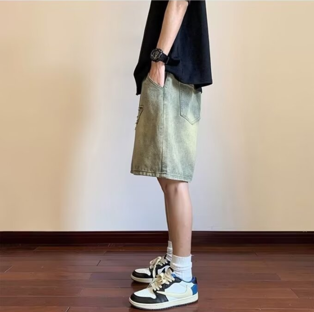 Vintage short jeans-D672