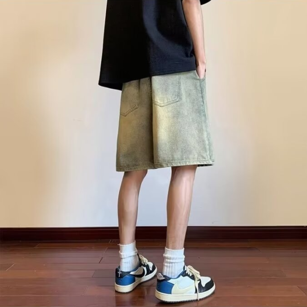 Vintage short jeans-D672