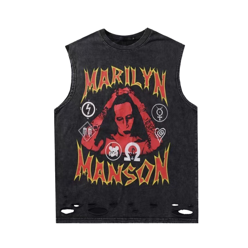 Vintage Reggae Distressed Vest-D454