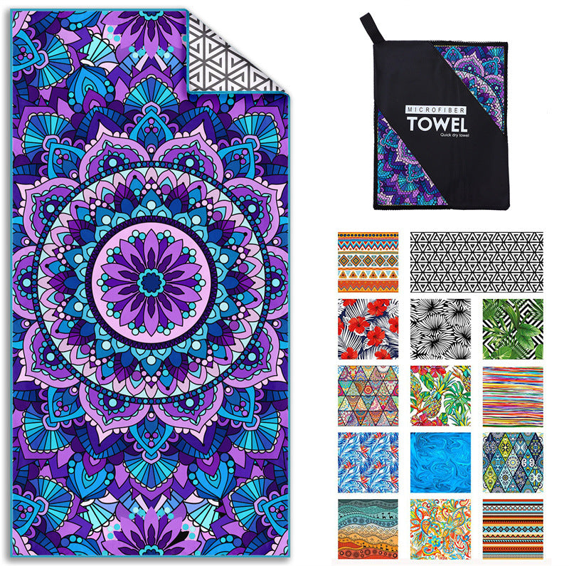 Printed Beach Towel -D247