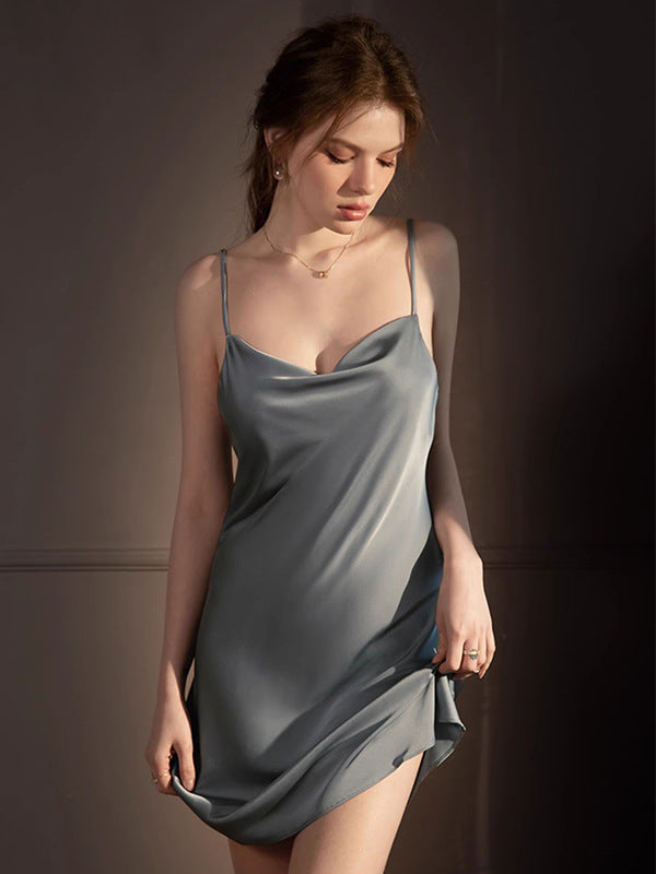 Sexy pajamas ice silk-D279