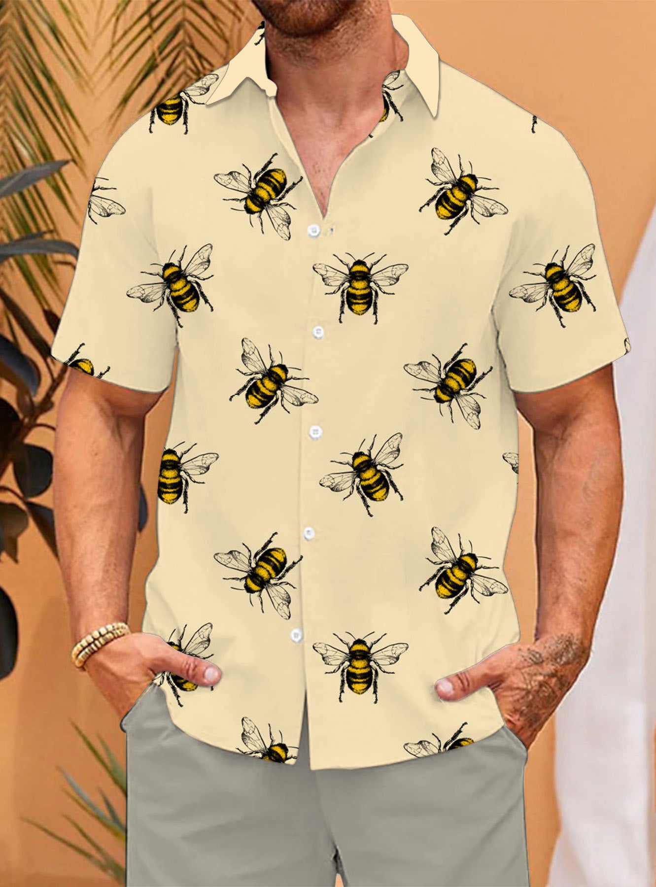 Vintage printed shirt-D605