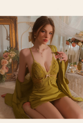 Lace ruffle robes and dresses-D24