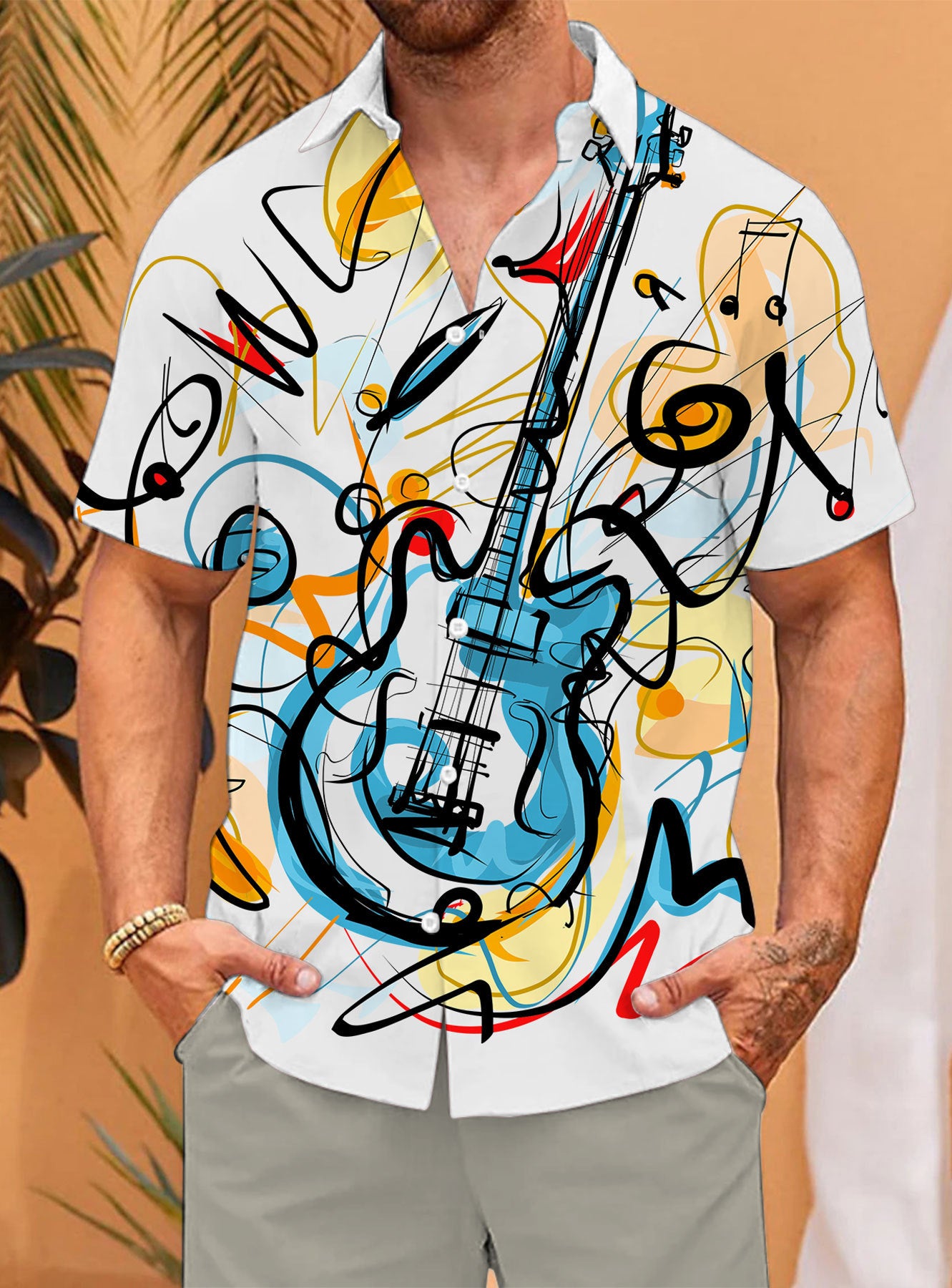 Vintage printed shirt-D605