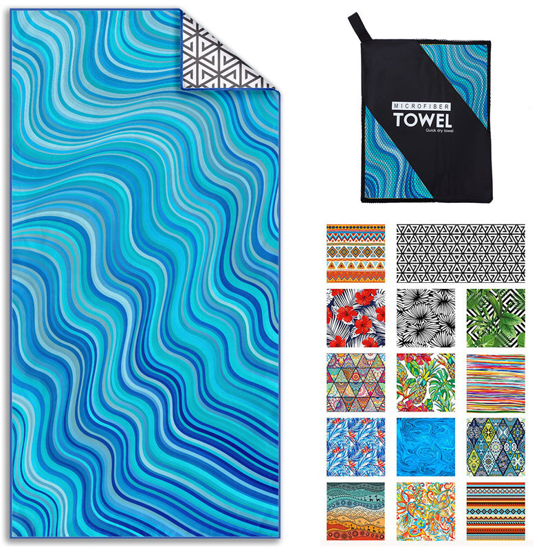 Printed Beach Towel -D247
