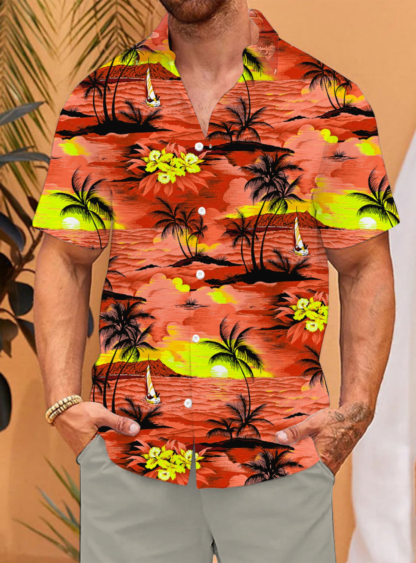 Vintage printed shirt-D605