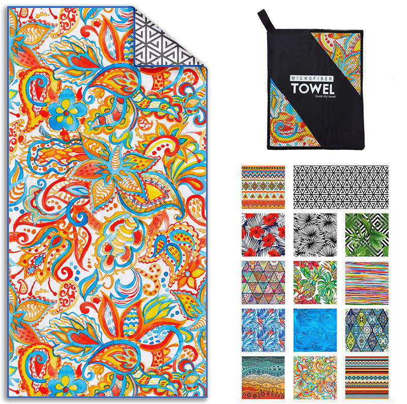 Printed Beach Towel -D247