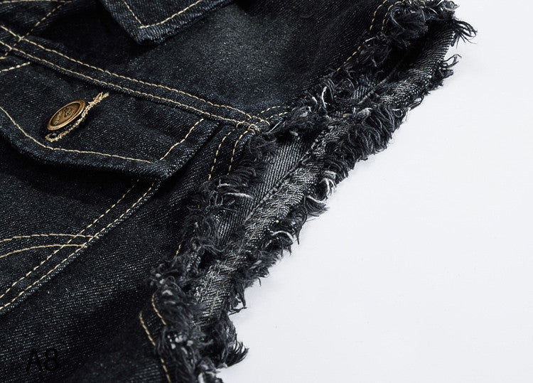 Denim Vest-D682