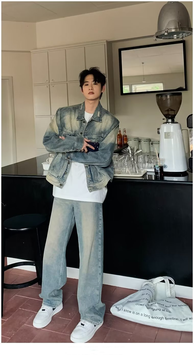 Basic denim suit-D255