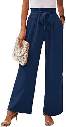 Wide-leg pants-D118