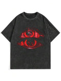 Eye pattern printed tee-D784