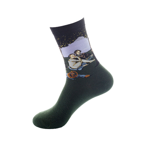 Cartoon mid-tube socks-D236