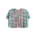 Patchwork shirt-D347