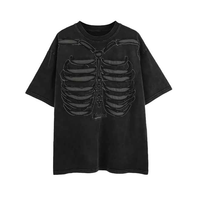 Skull print TEE-D303