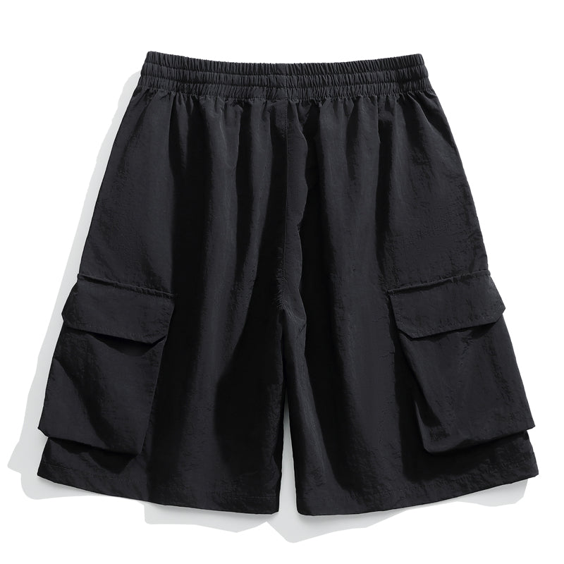 Multi-pocket shorts-D109