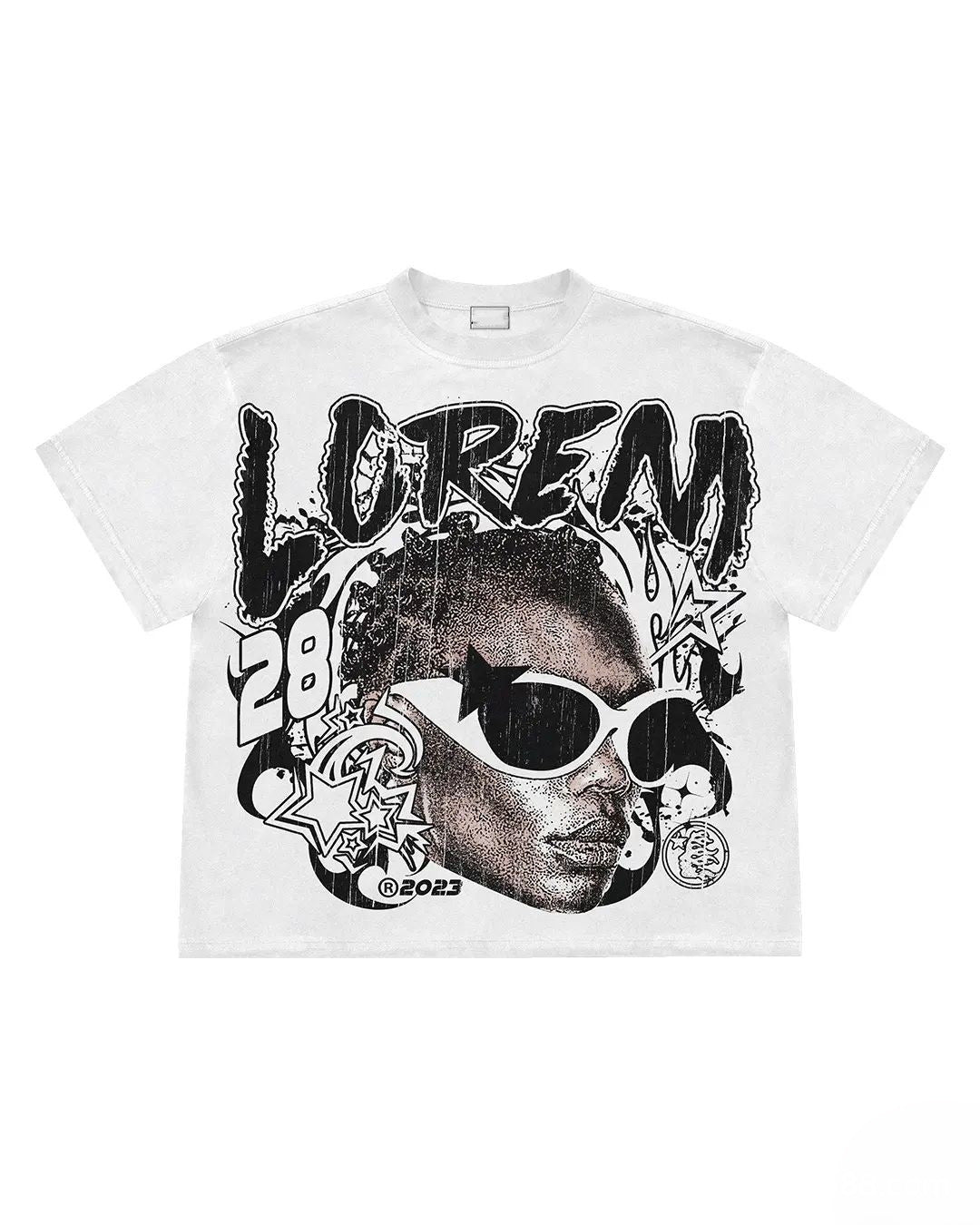 Oversized logo Tee-D606