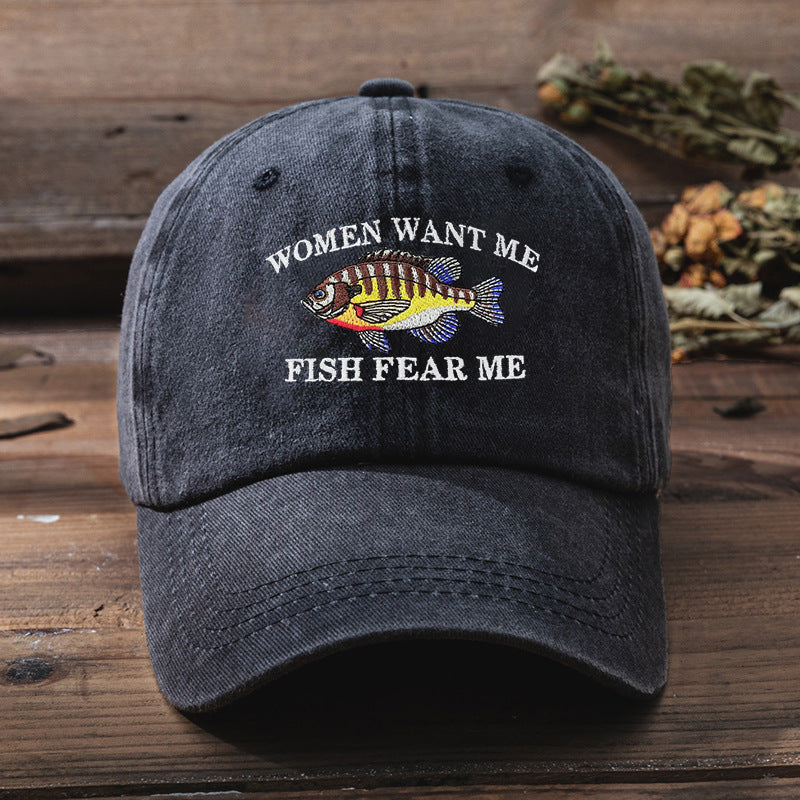 Versatile embroidered baseball cap-D293