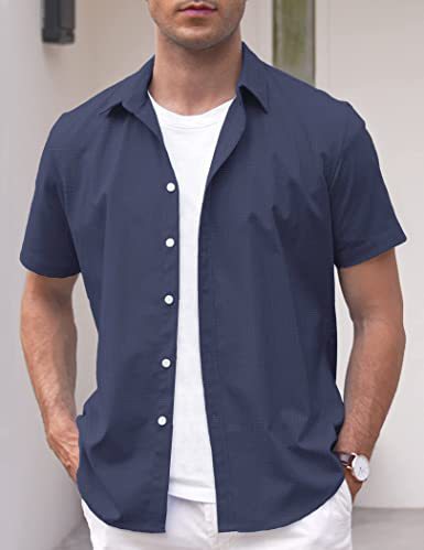 Solid color commuter shirt-D187