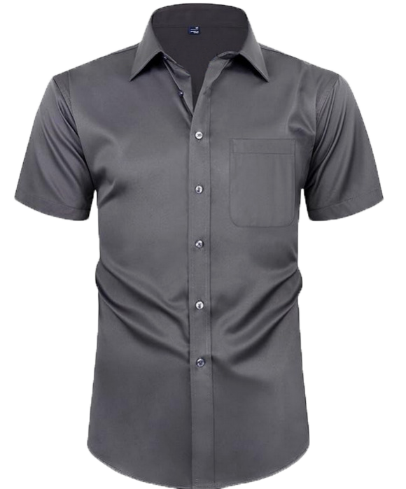 Busines solid color shirt-D188