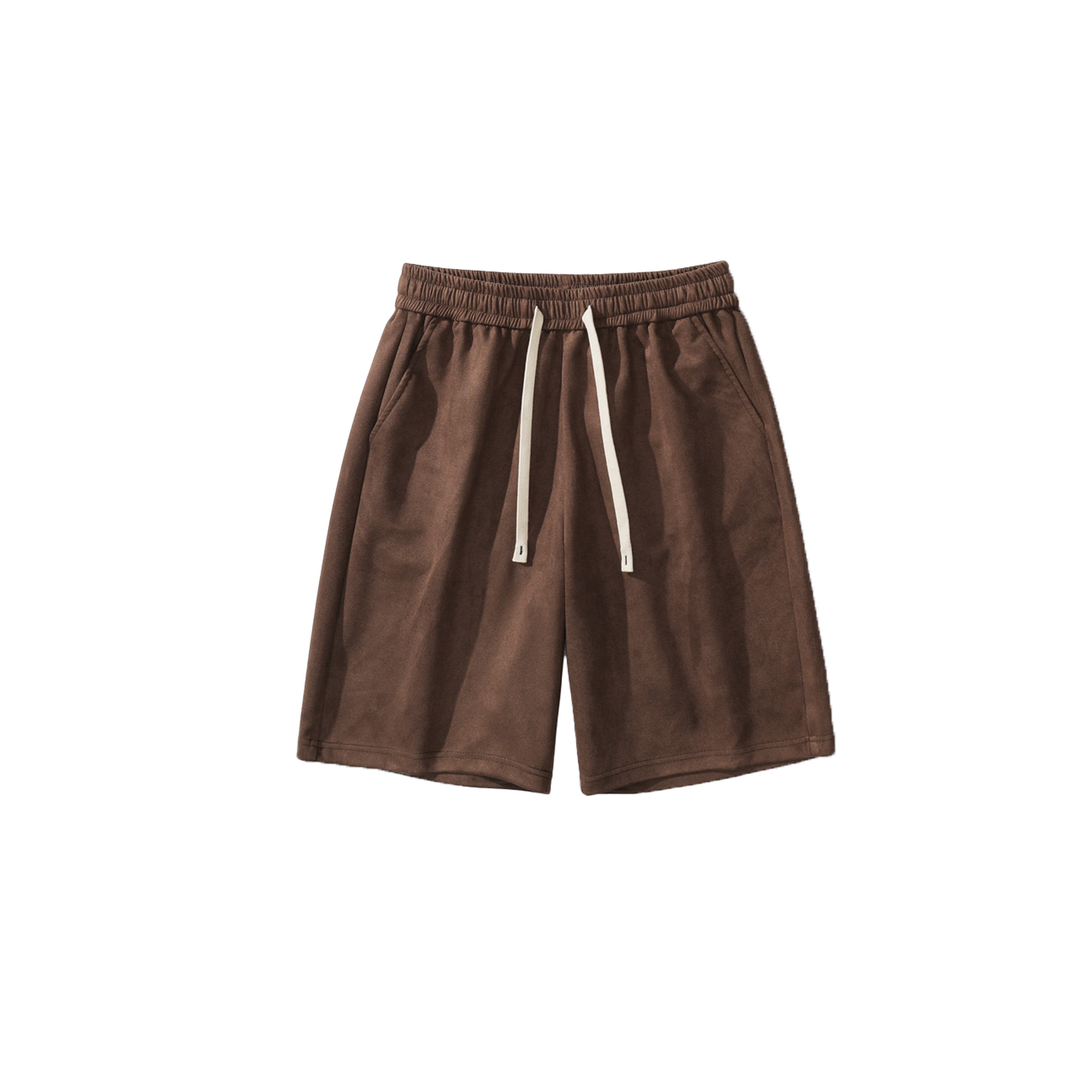 Solid color drawstring shorts-D7