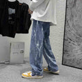 Retro wide-leg jeans-D613