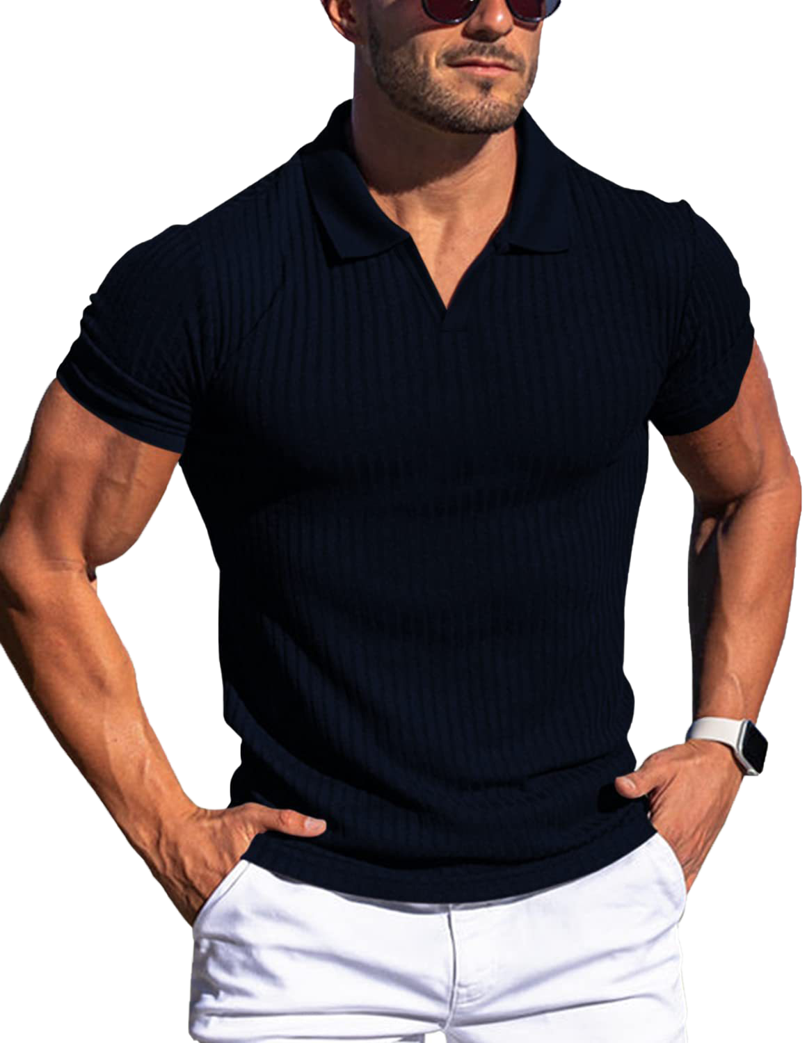 Business polo shirt fit-D196