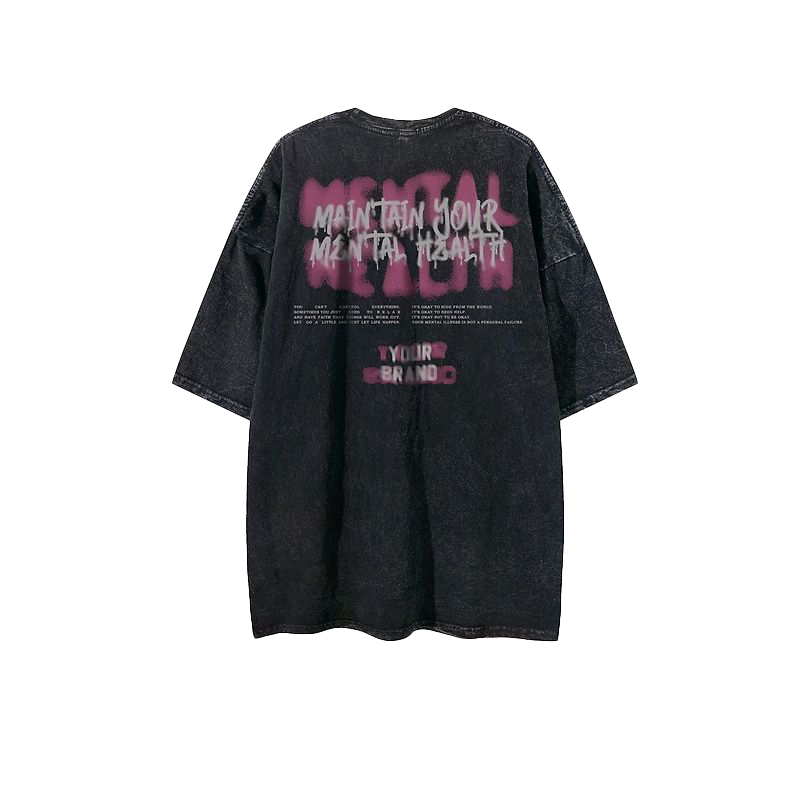 Letter print TEE-D300