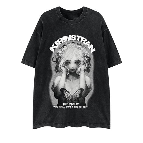 Crewneck vintage print TEE-D704