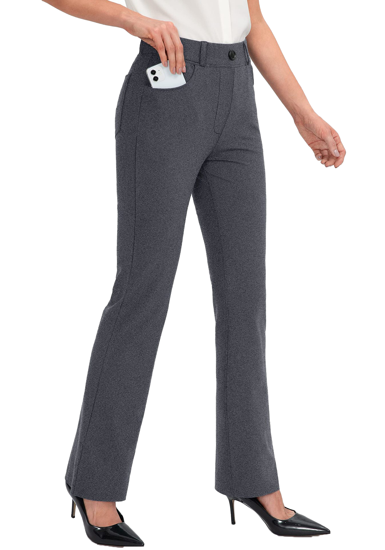 Business straight-leg pants-D175