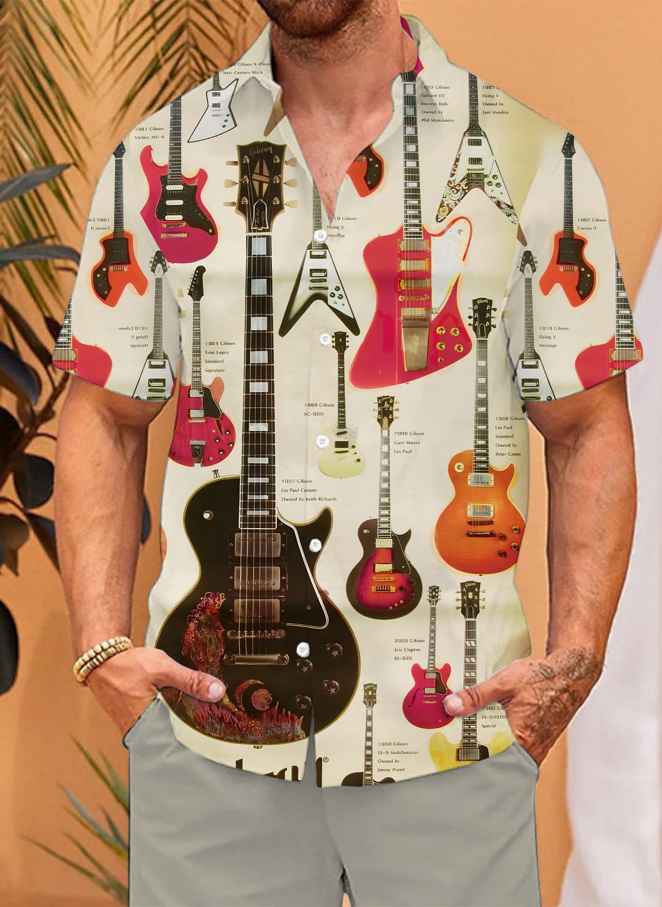 Vintage printed shirt-D605
