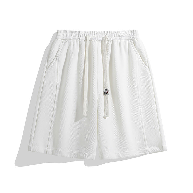 Basic drawstring shorts-D690