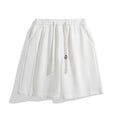 Basic drawstring shorts-D690