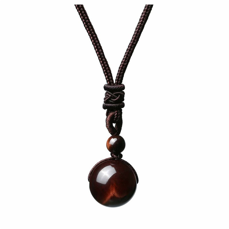 Natural stone necklace-D699