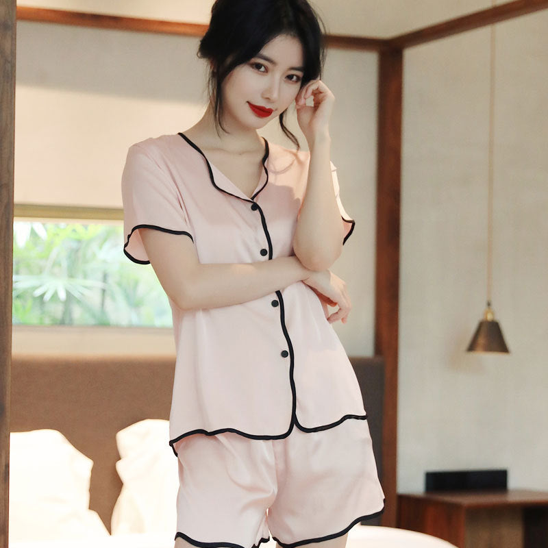Sexy pajamas ice silk-D276