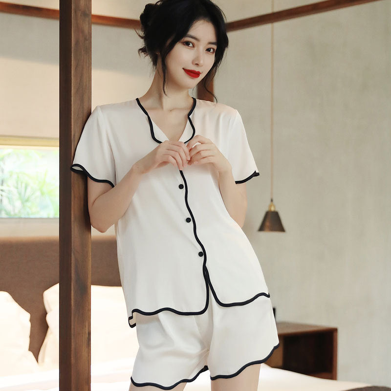 Sexy pajamas ice silk-D276
