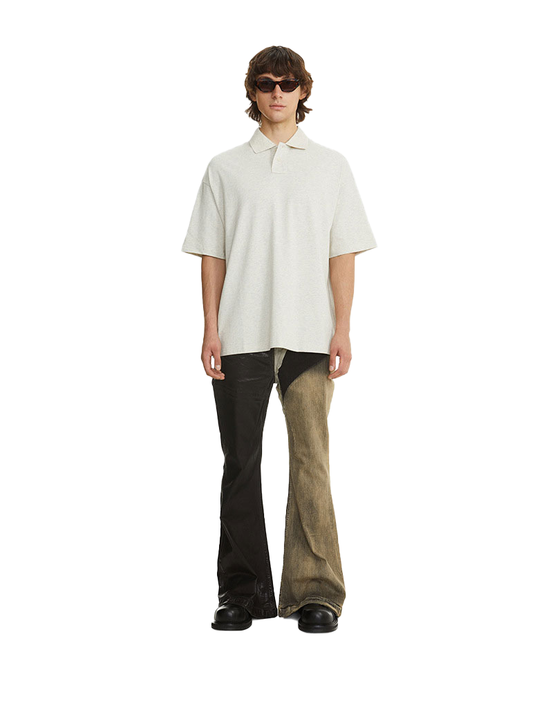 Solid color poloi short -C7