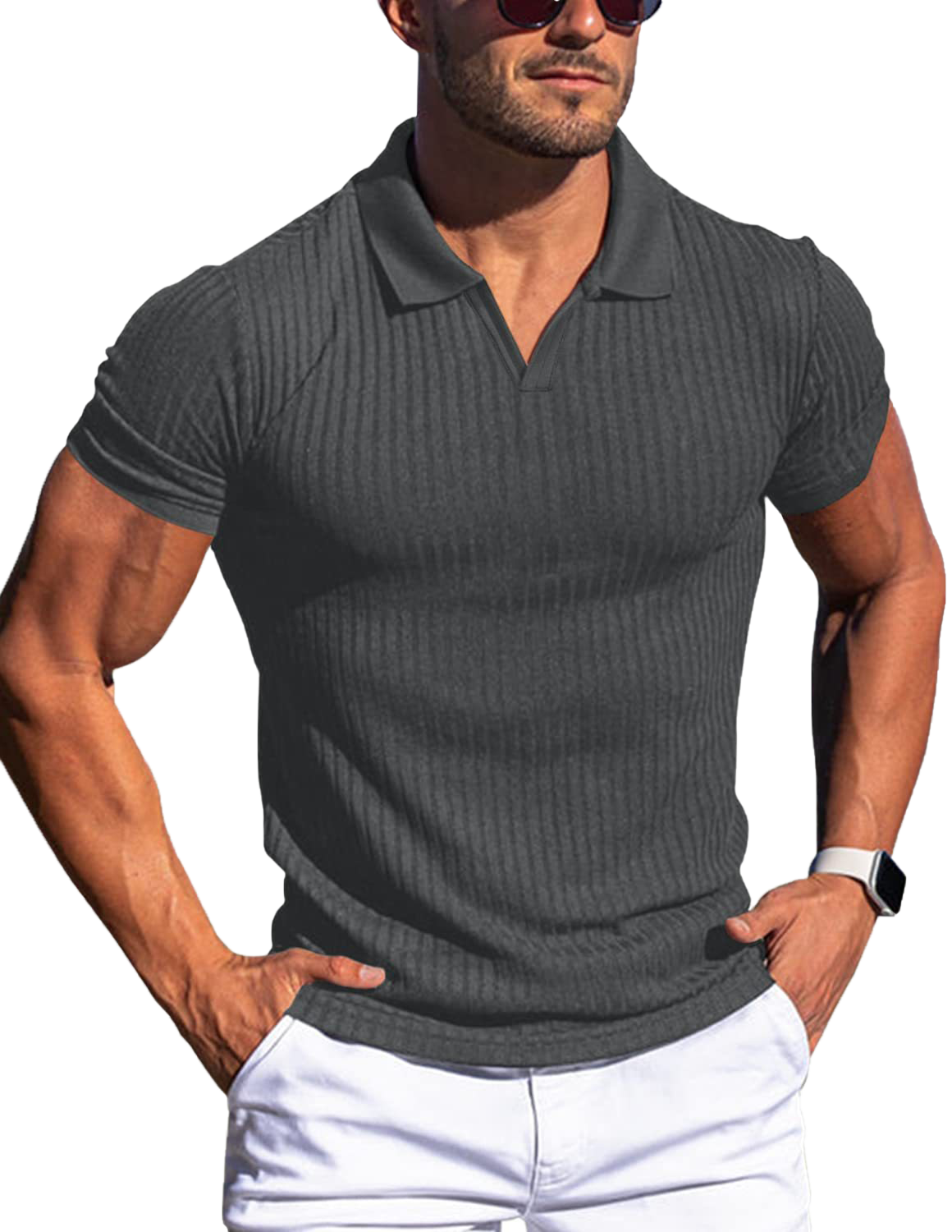 Business polo shirt fit-D196