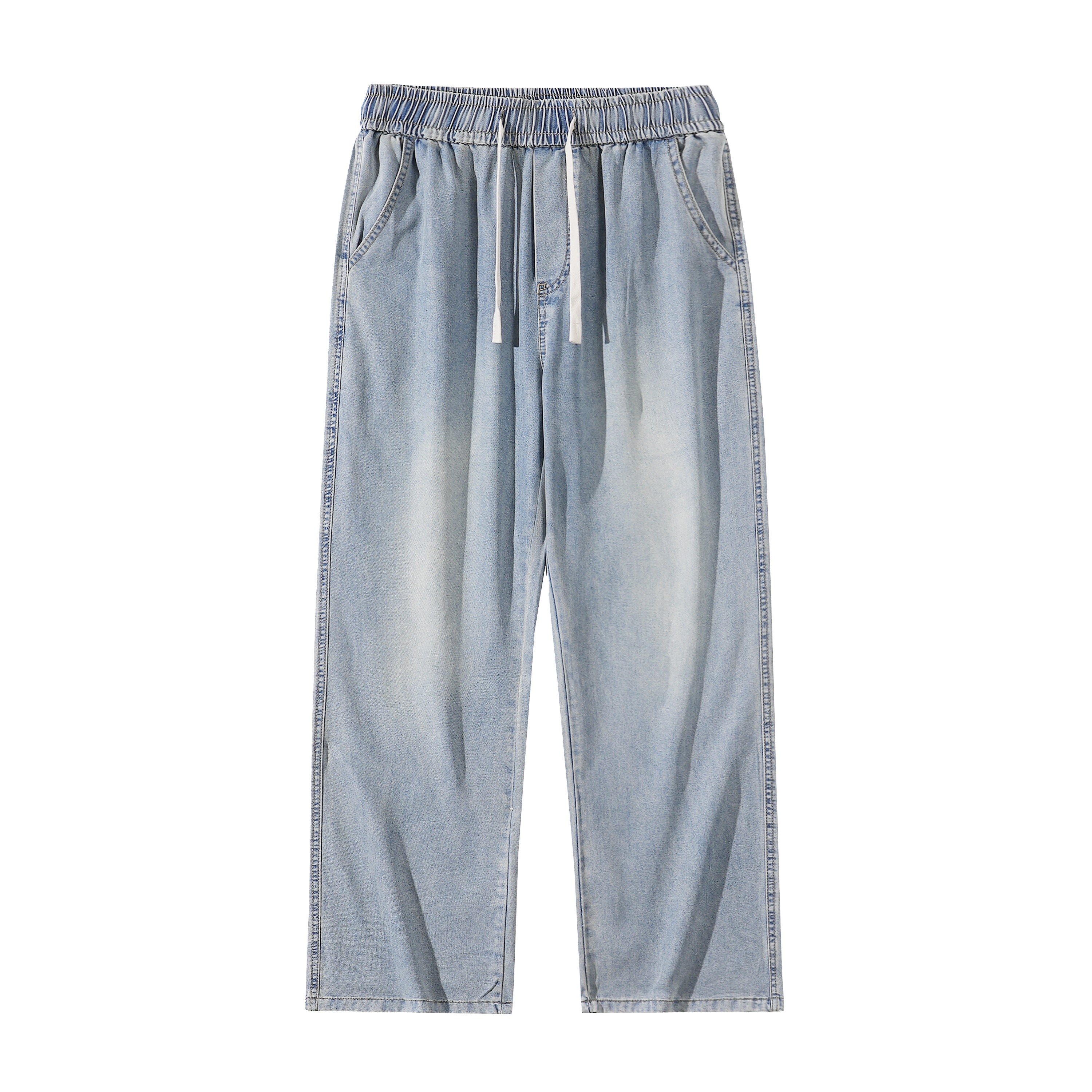 Elastic waist jeans-D92