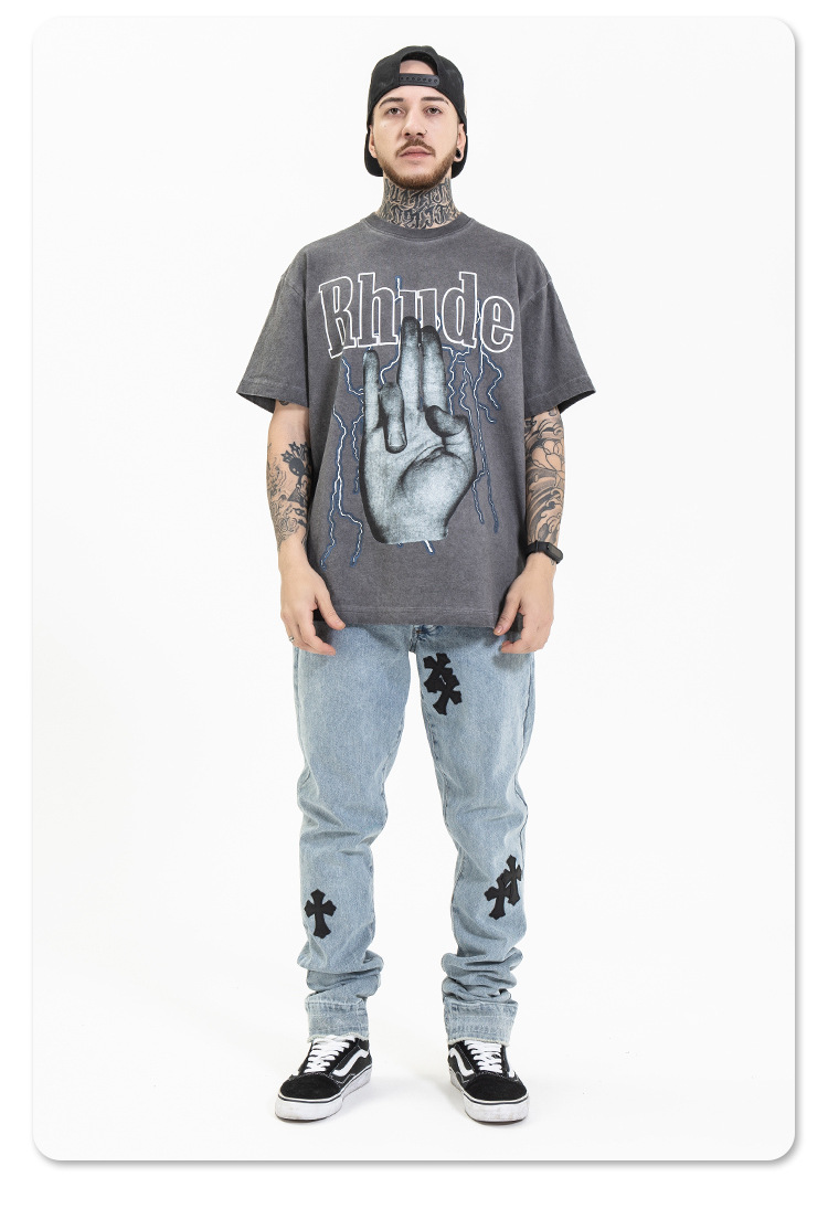 Thunder & Palm Tee-D397