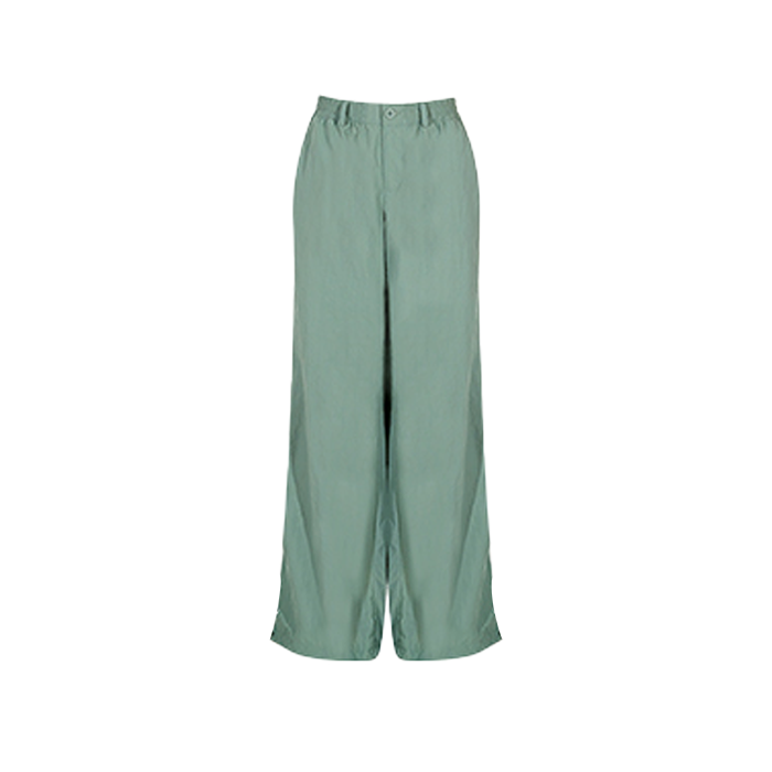 Textured retro thin pants-D420