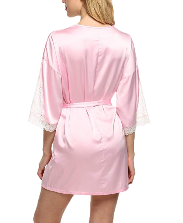 Flared-sleeved robe-D17