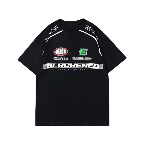 Racing-inspired printed TEE-D759