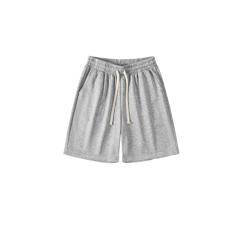 Solid color drawstring shorts-D1