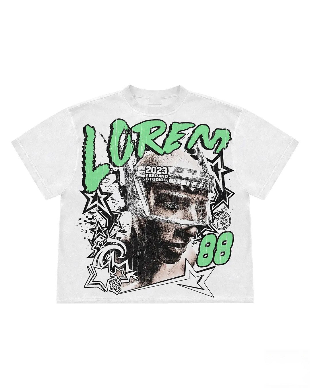 Oversized logo Tee-D606