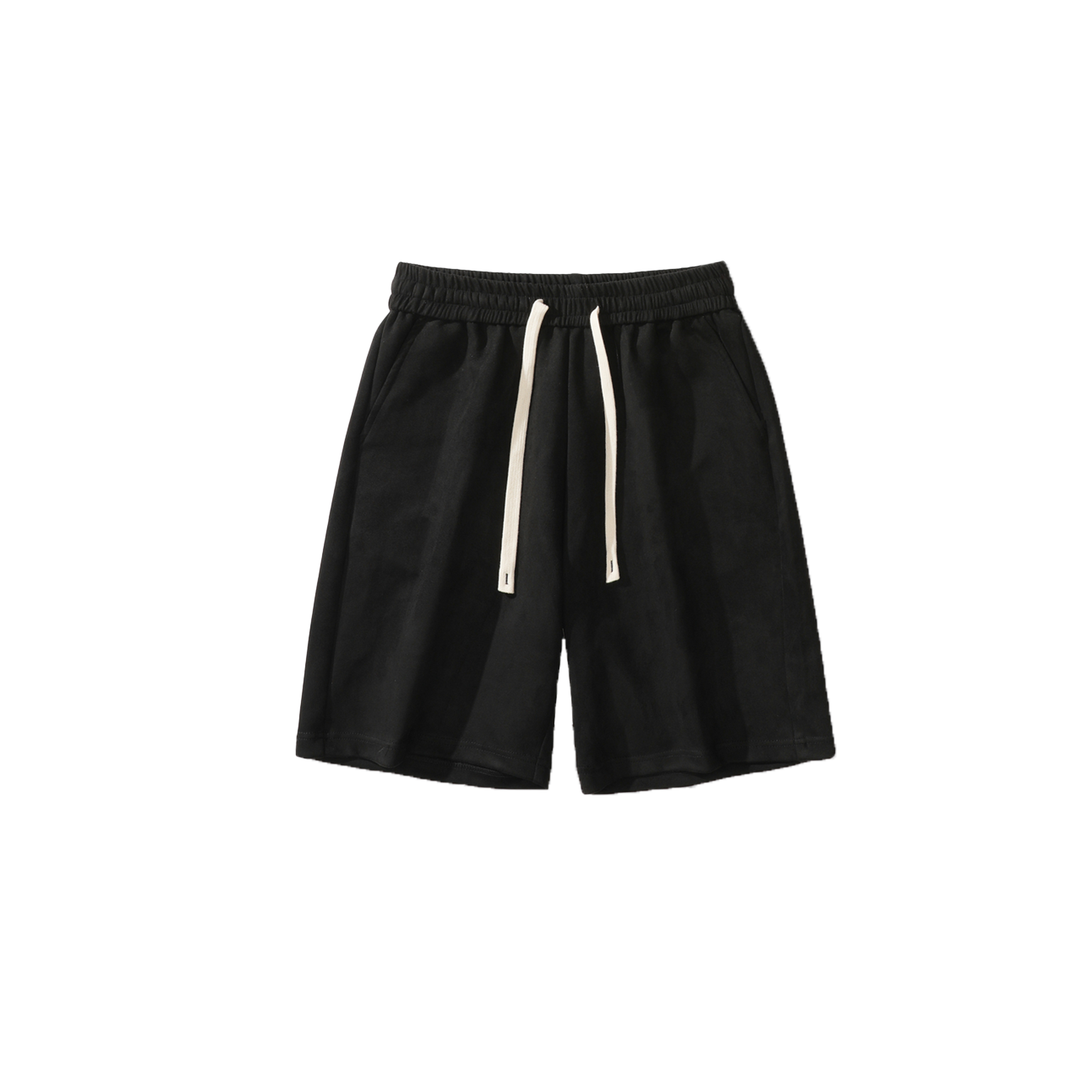 Solid color drawstring shorts-D7