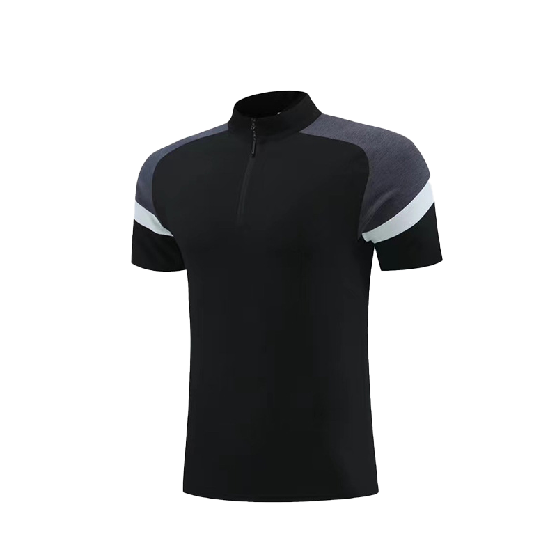 Stand-up collar sports short sleeves-D868