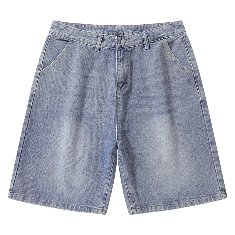 Light-colored denim shorts-D60